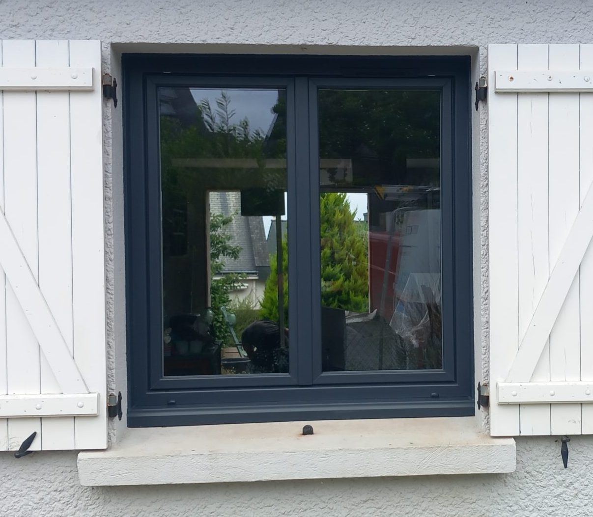 Photo fenêtres maison extérieur