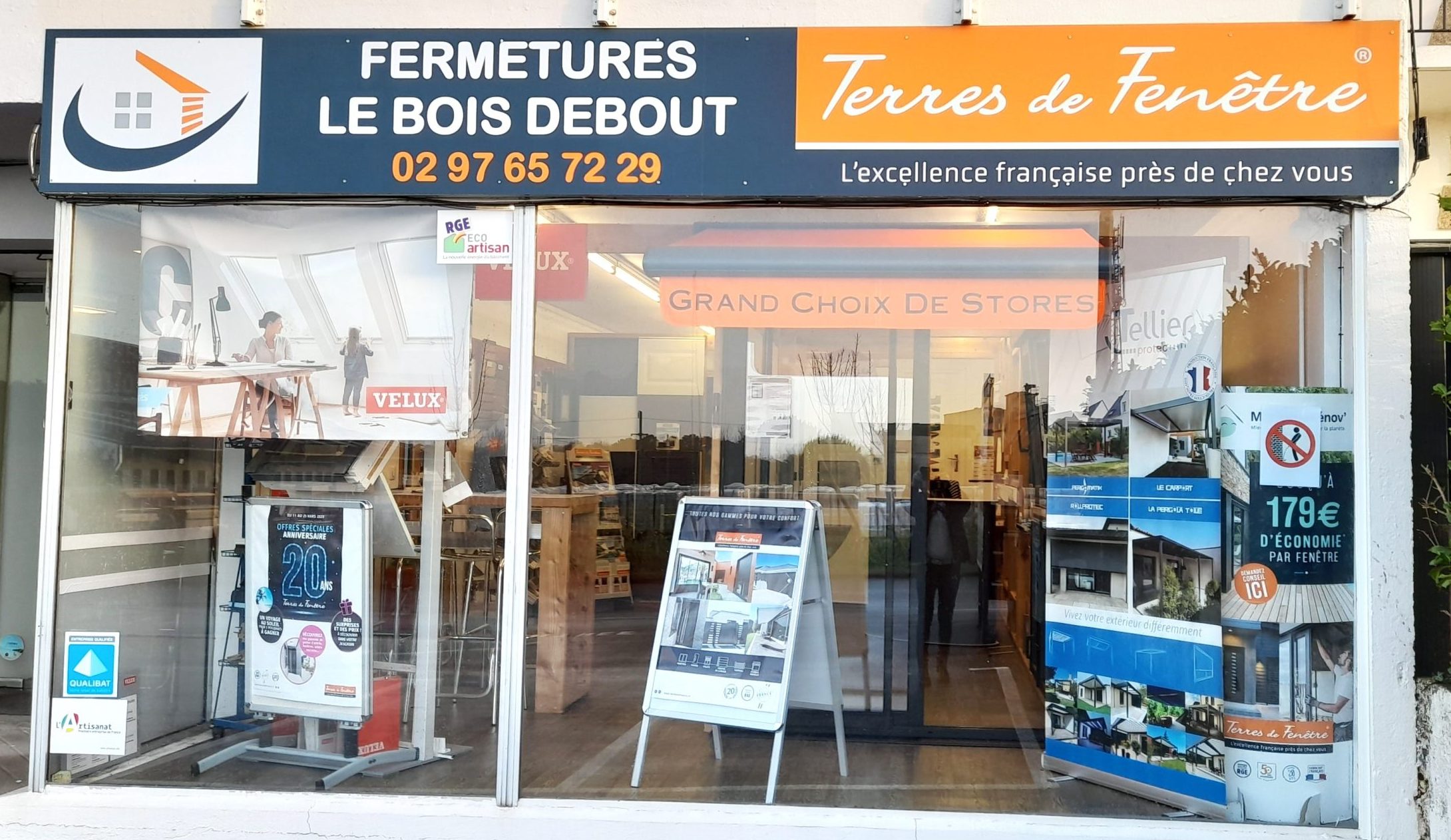 Devanture Bois debout