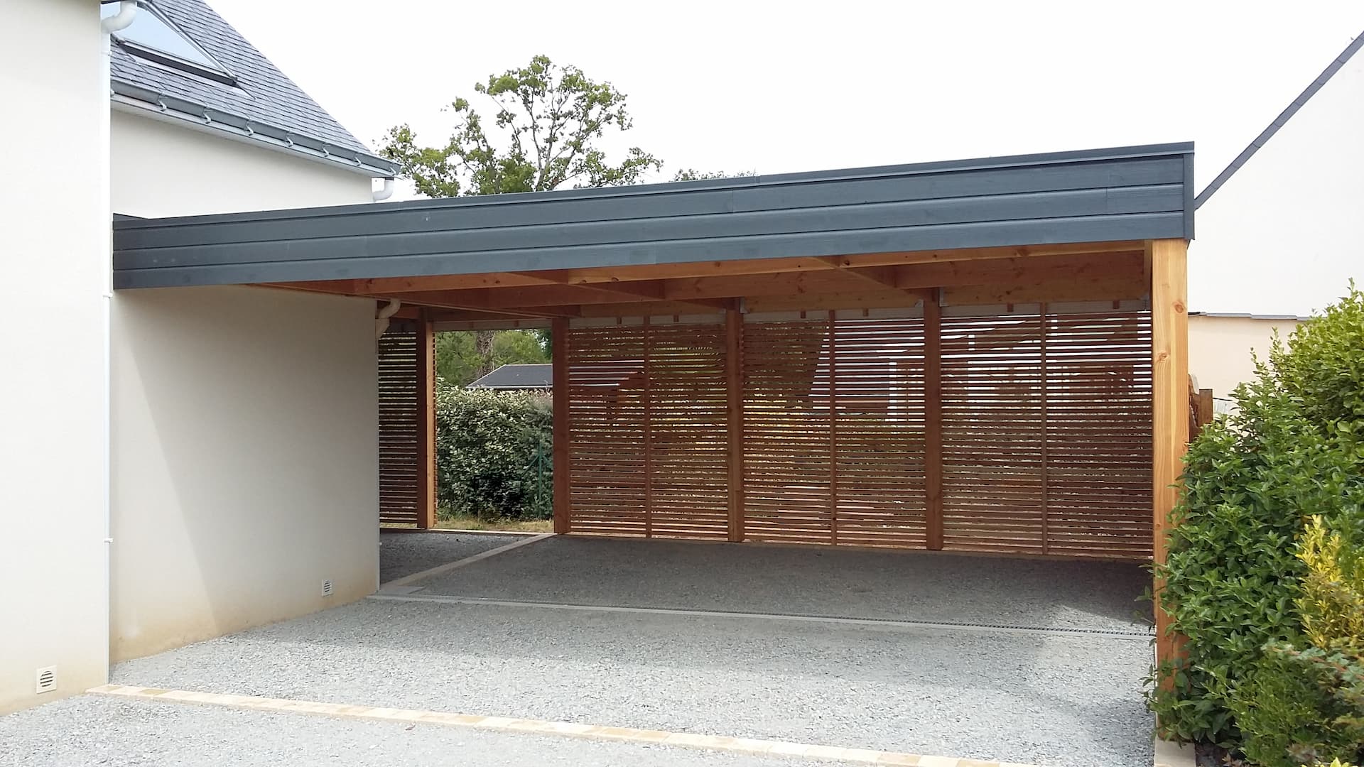 Réalisation d'un carport