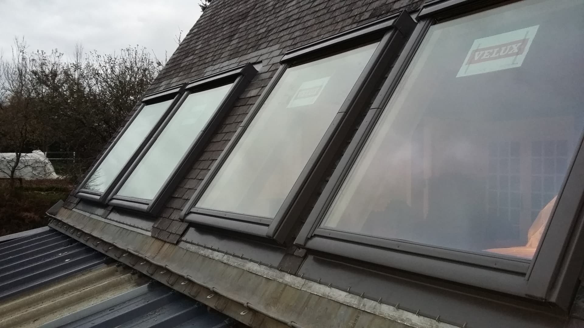 Installation de Velux chez un particulier
